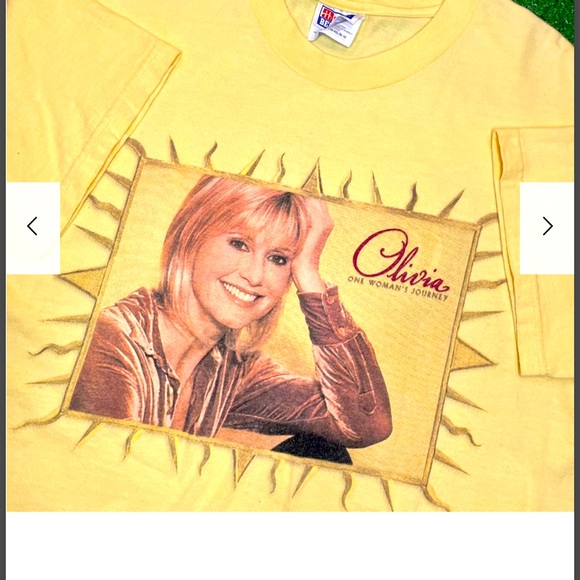 Olivia Newton John 1989 Concert Tee Shirt One Woman’s Journey L - Picture 1 of 2